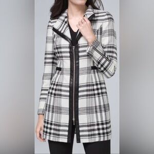 White House Black Market Checkered Jacket